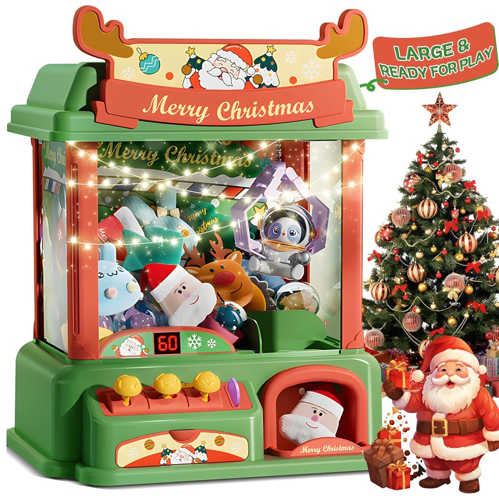 Christmas Claw Machine For Kid - Arcade Toy Vending Machine review and price