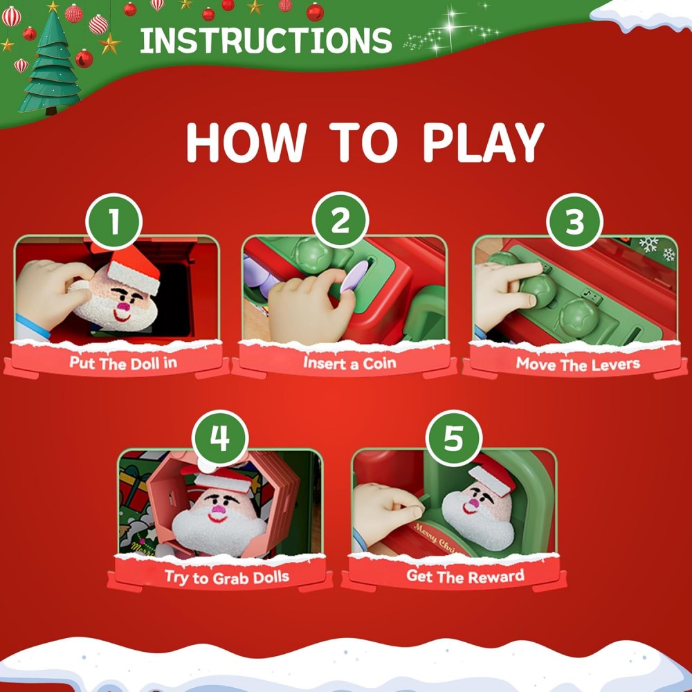 Christmas Claw Machine For Kid - Arcade Toy Vending Machine review and price