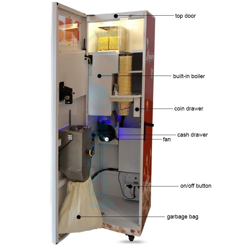 Commercial Hot Air Popcorn Mak - Popcorn Vending Machine review and price