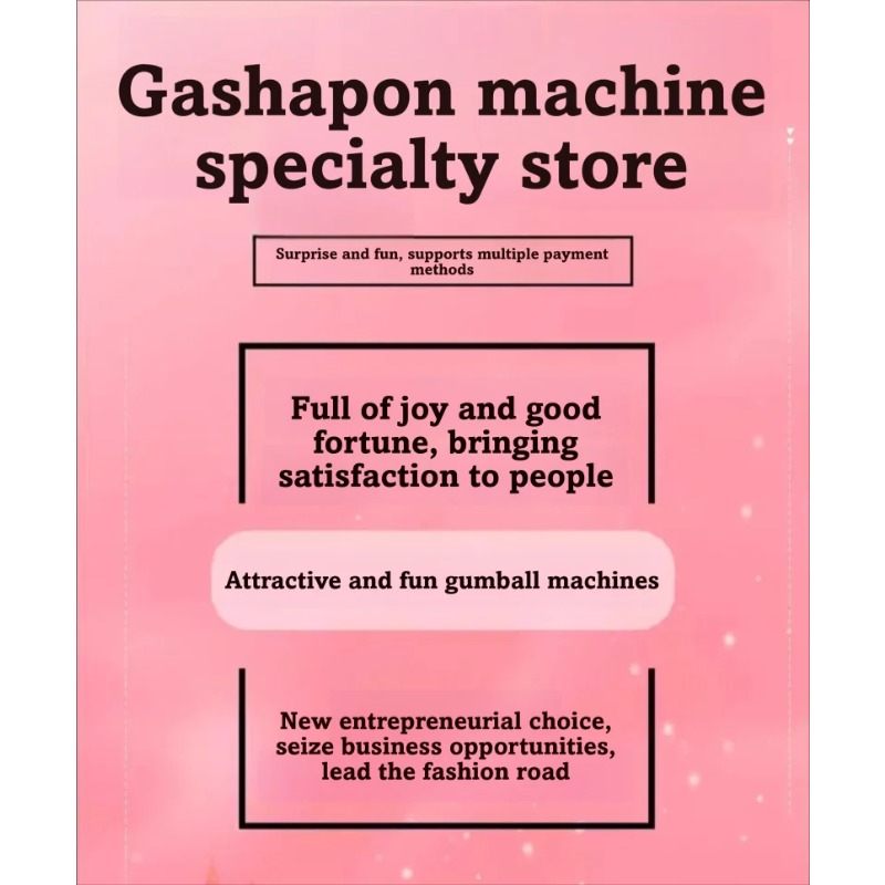 Commercial Large Gashapon Caps - Vending Machine Qr Code review and price